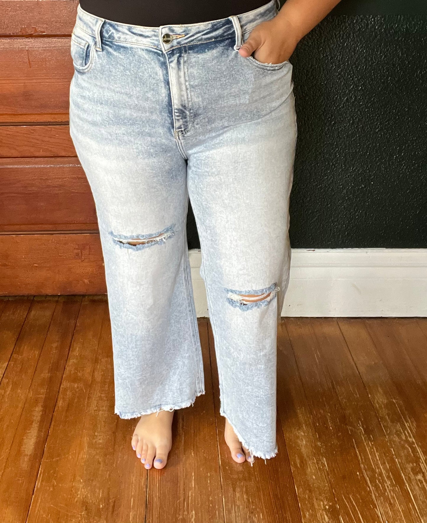 RISEN: HIGH RISE CROP WIDE LEG RDP5511X