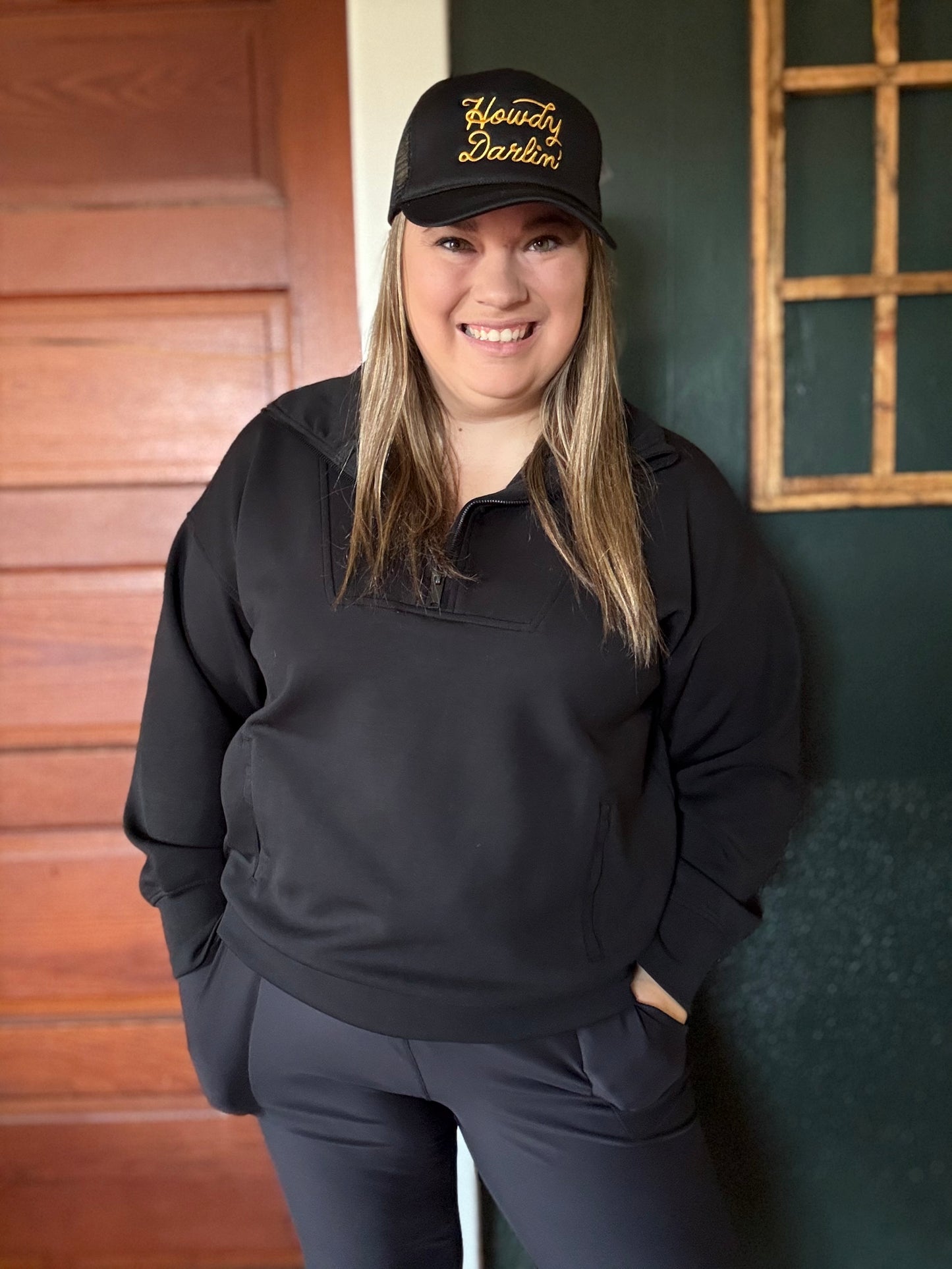 HOWDY DARLIN BLACK HAT