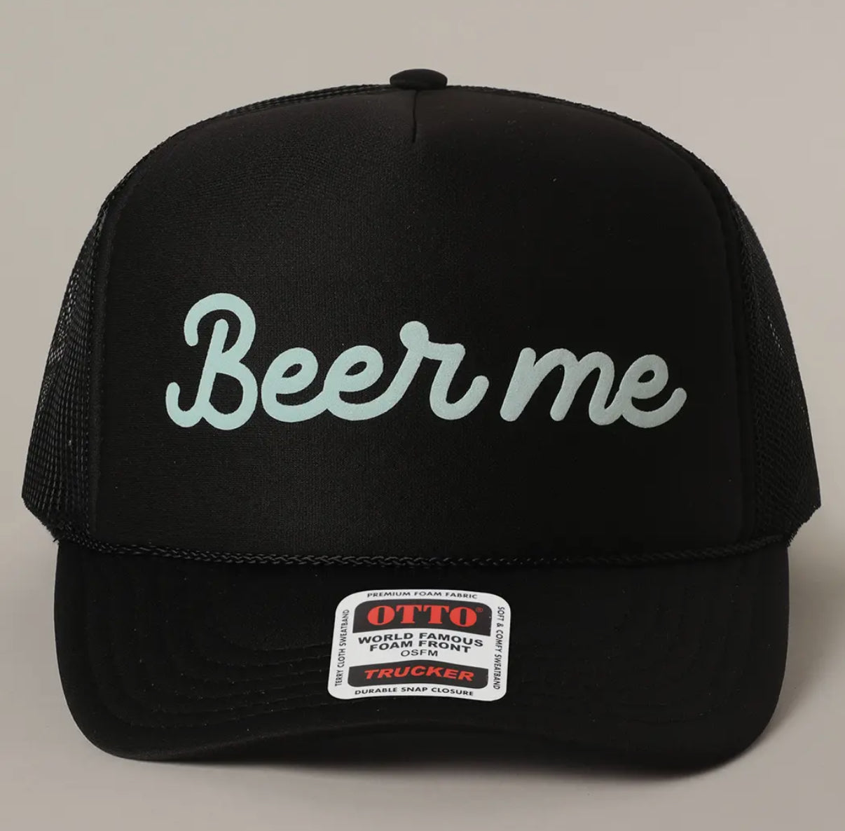 BEER ME CURSIVE HAT