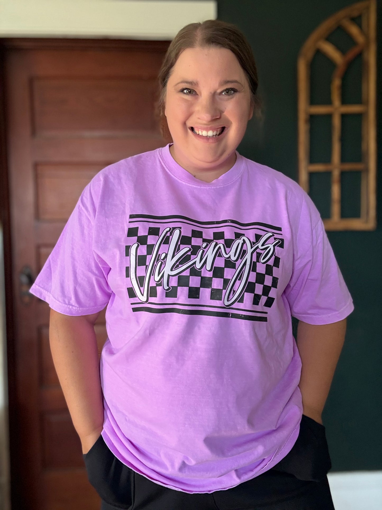 CHECKERED VIKINGS TEE