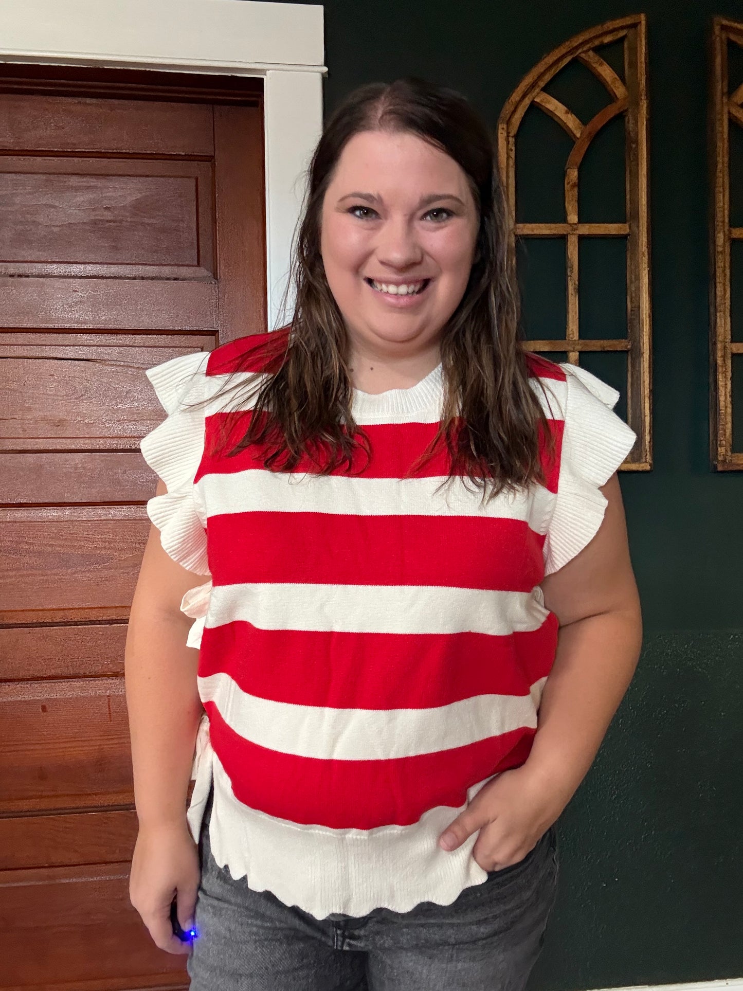 STRIPED SWEATER TOP