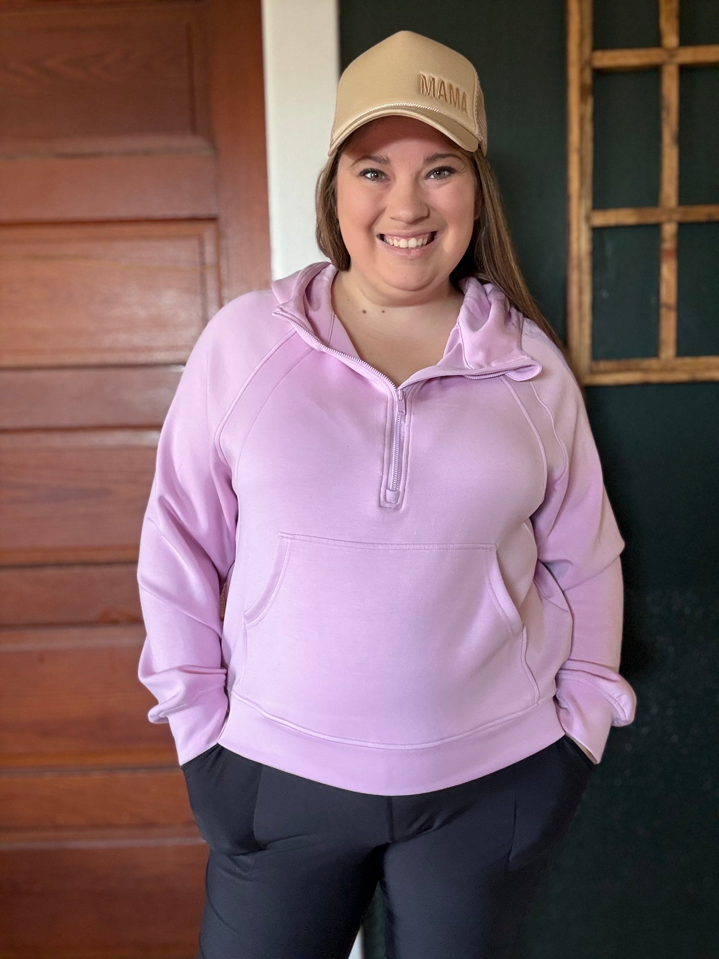 POLY QUARTER ZIP HODDIE JACKET (J3111)