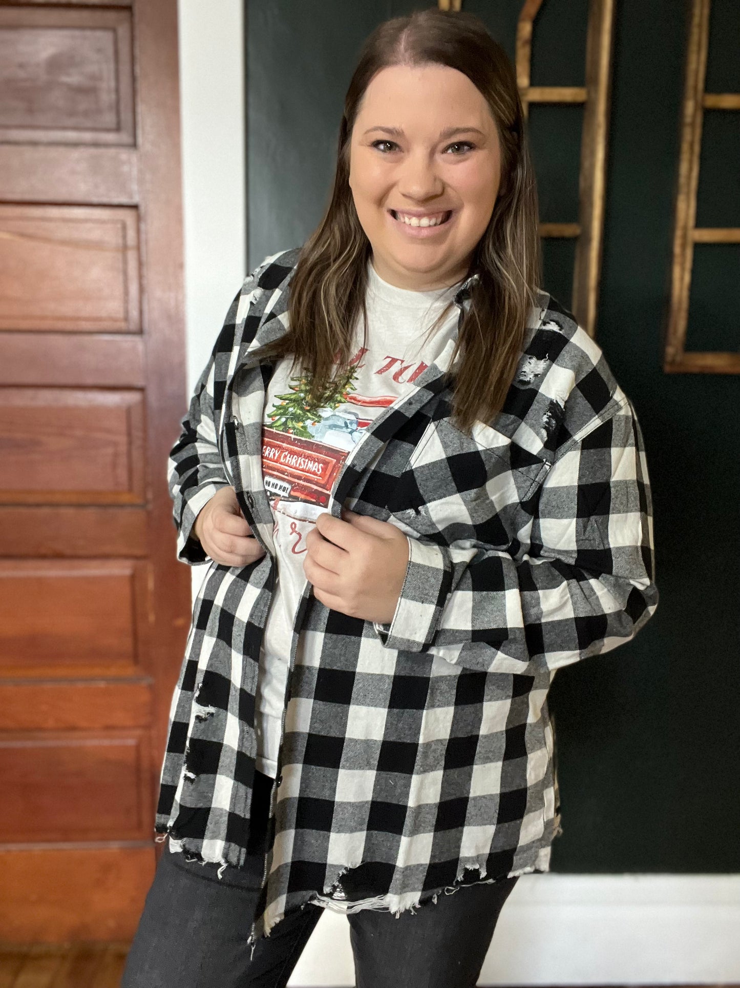 RISEN: OVERSIZED DISTRESSED SHIRT
