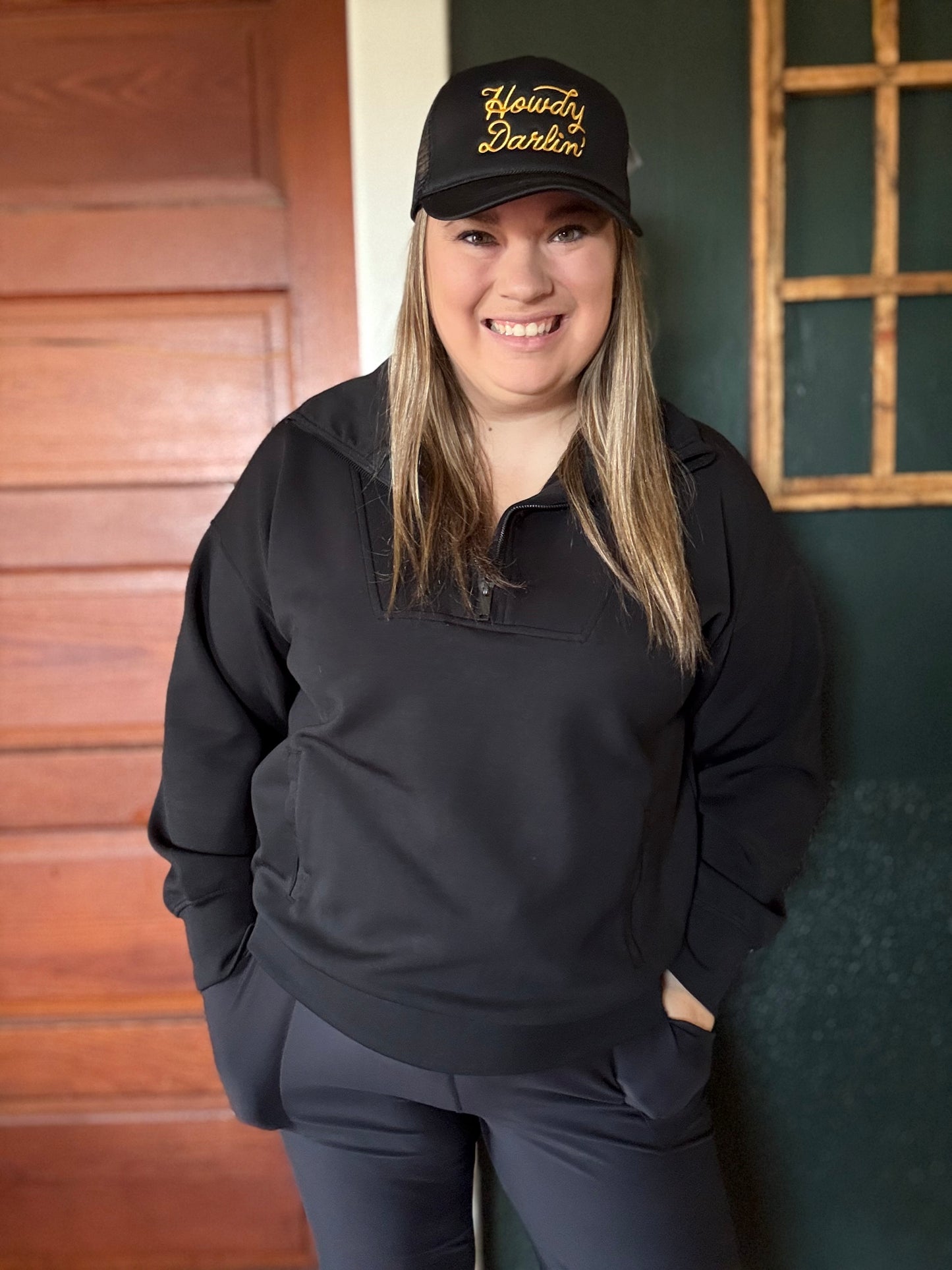 QUARTER ZIP FUNNEL NECK PULLOVER (T9872PL)