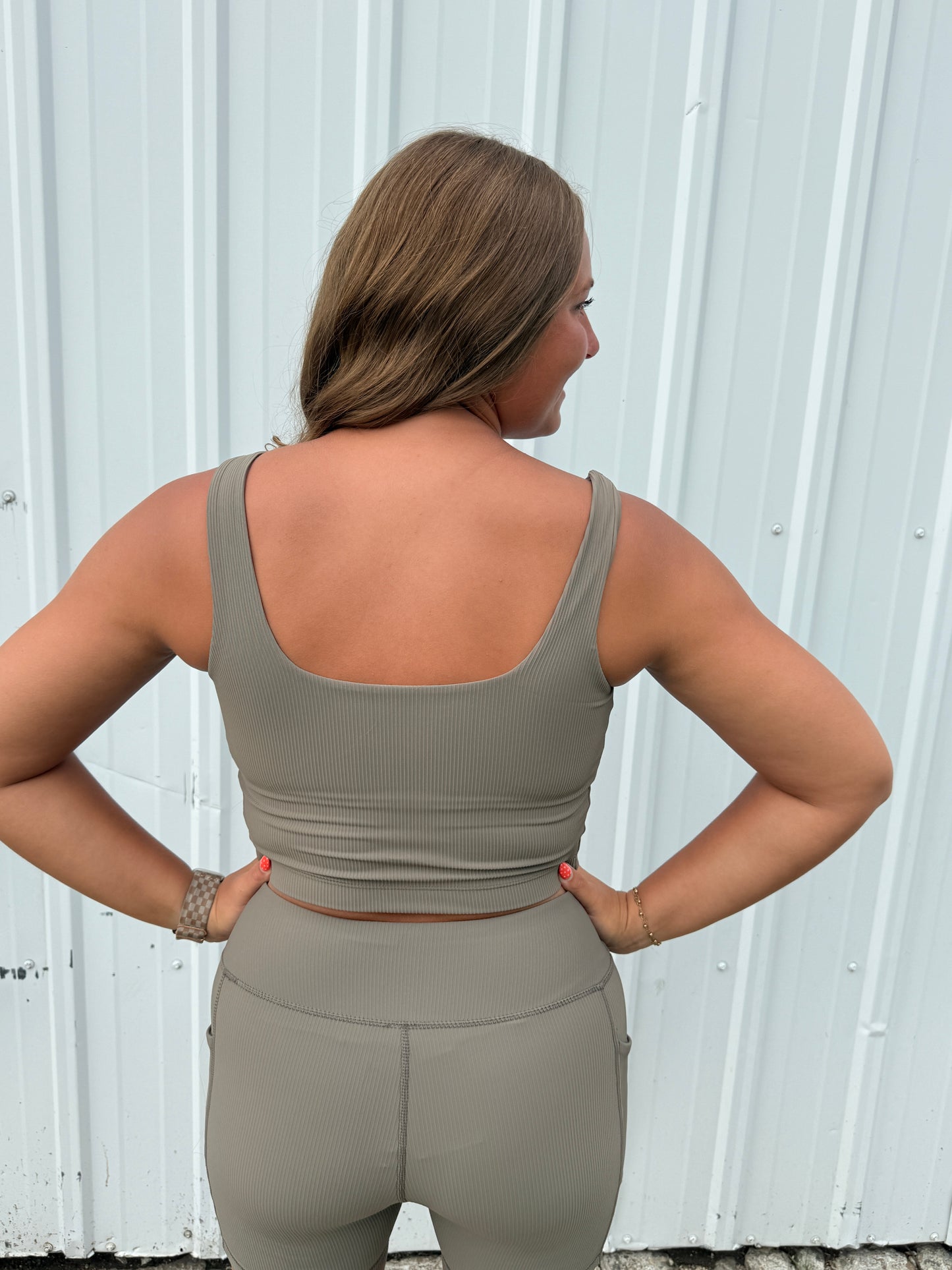 RIBBED SPORTS BRA NOMAD