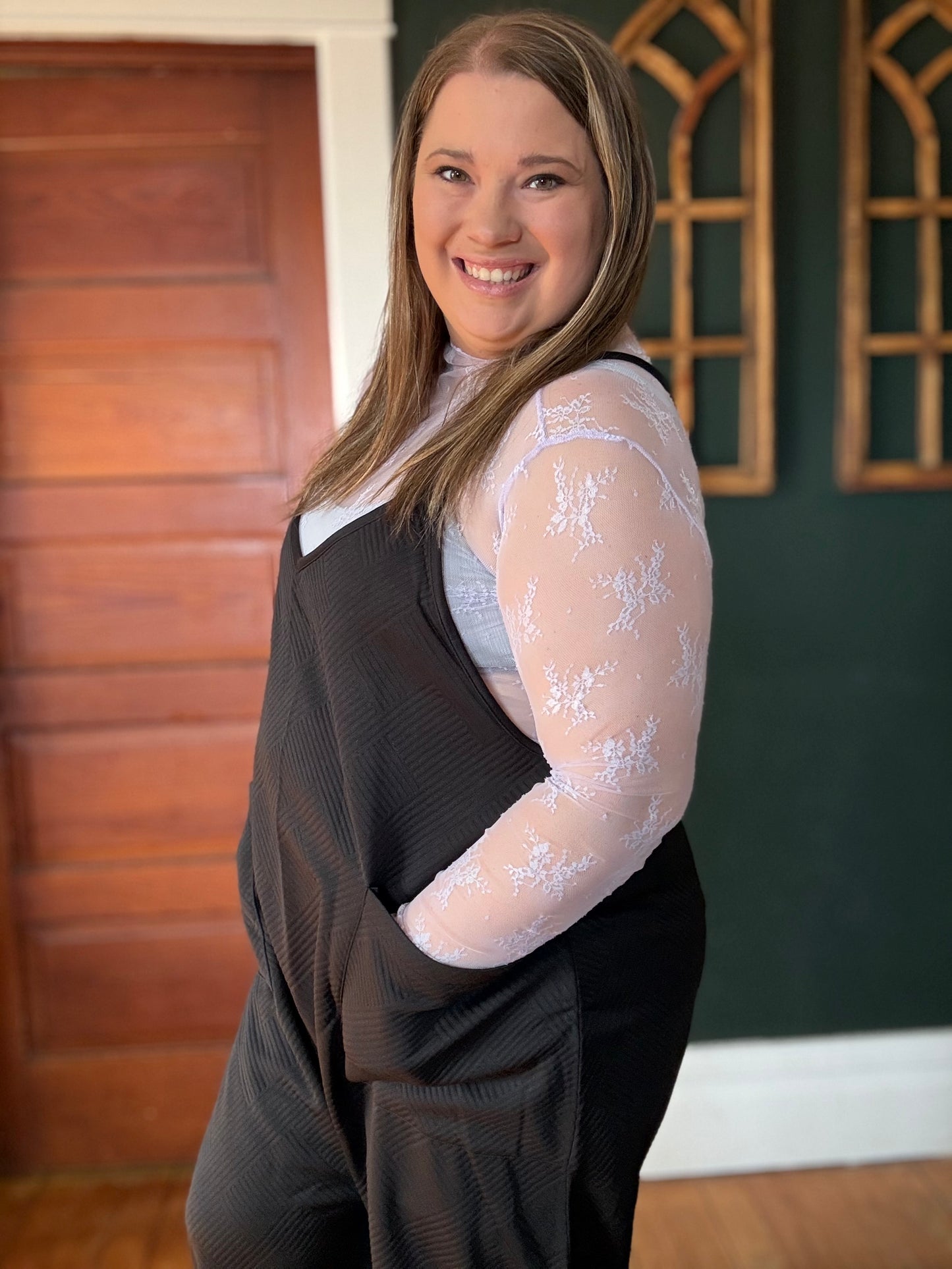 LAVENDER MESH LONG SLEEVE