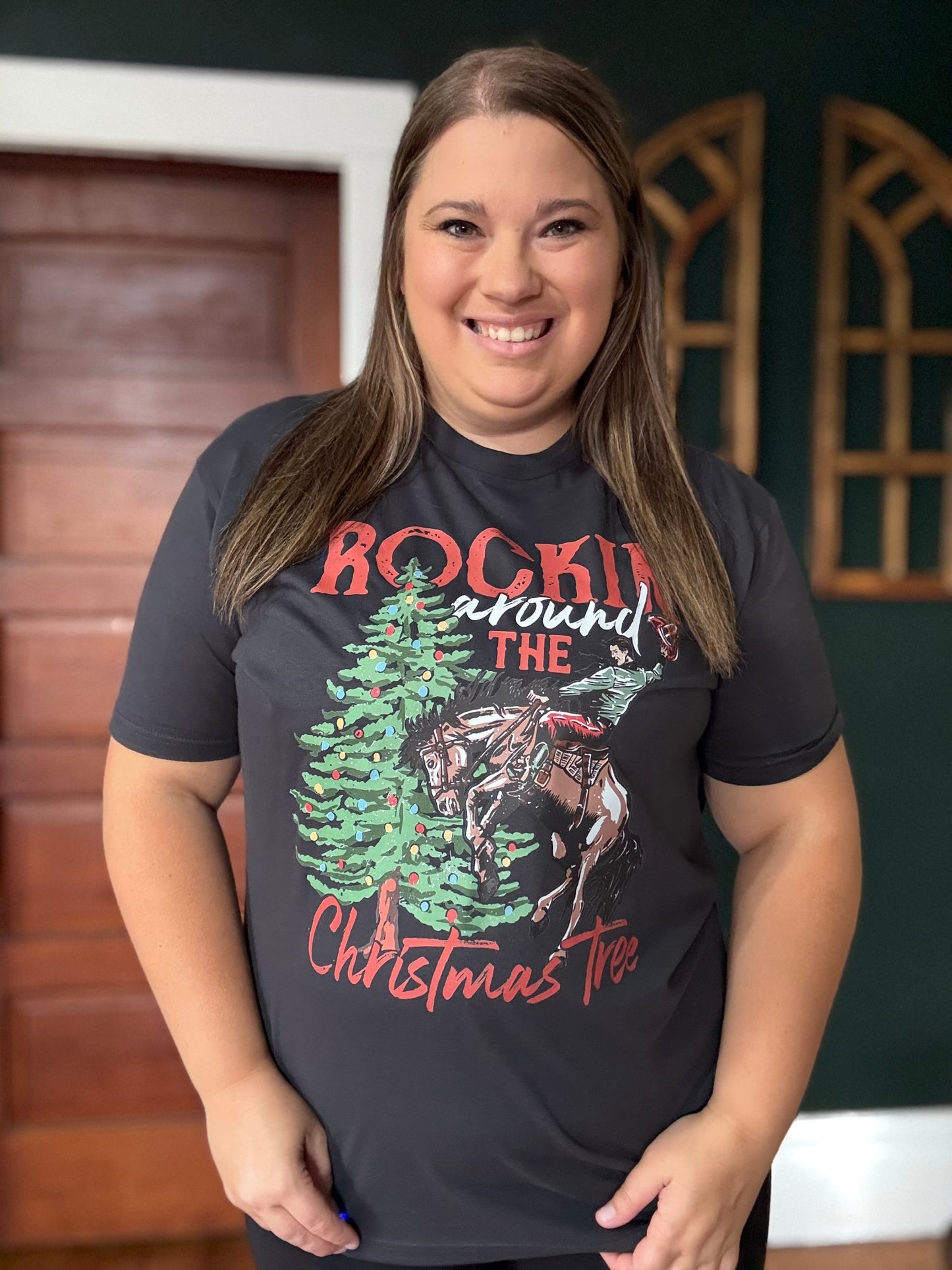 ROCKIN AROUND THE CHRISTMAS TREE TEE