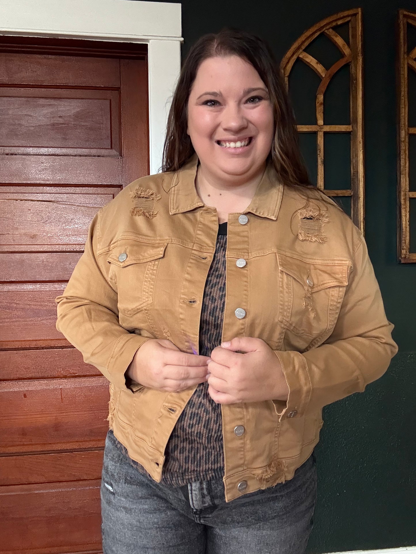 RISEN: OVERSIZED DISTRESSED JACKET