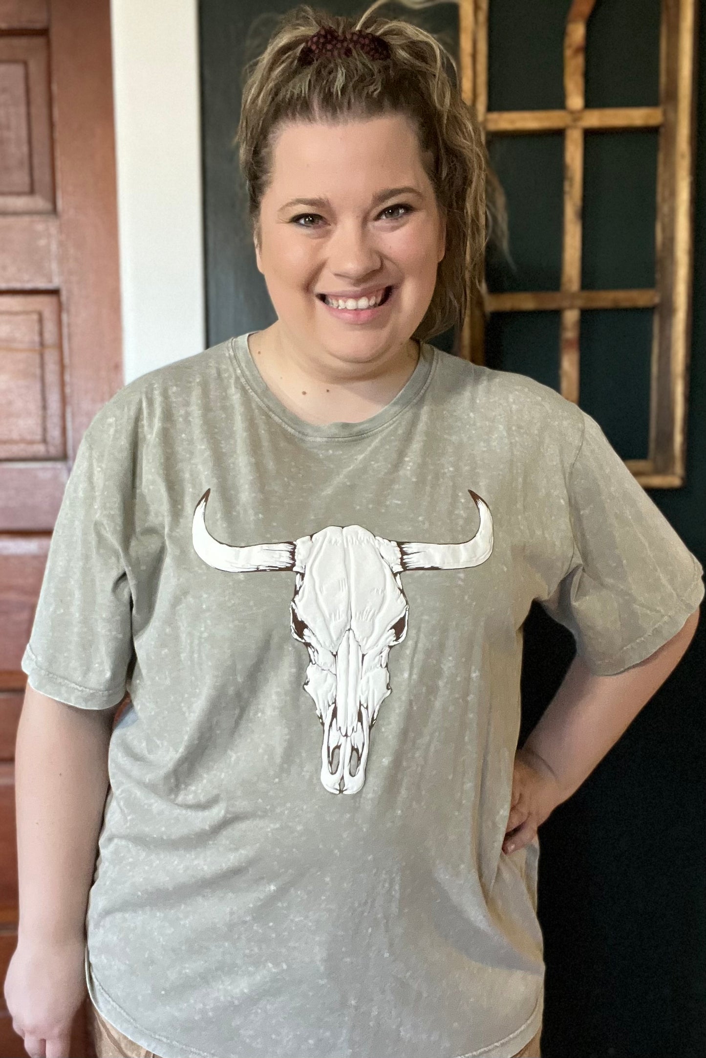 LONGHORN PUFF TEE