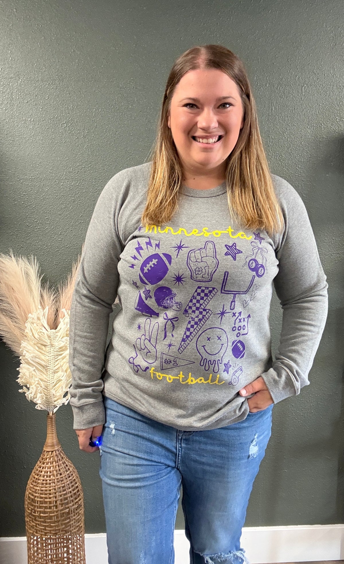 MN FOOTBALL DOODLE SWEATSHIRT