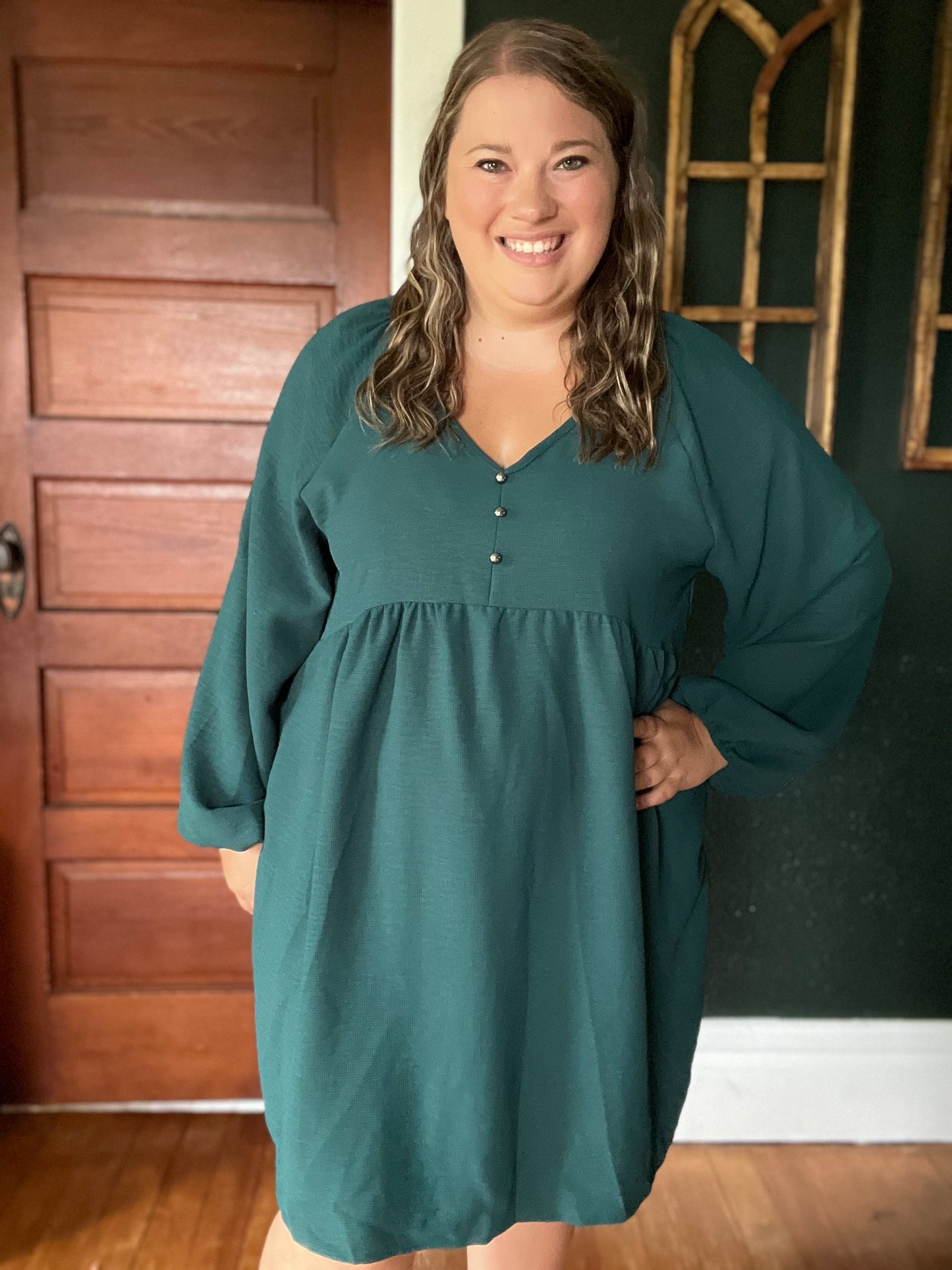 BUBBLE PEPLUM DRESS
