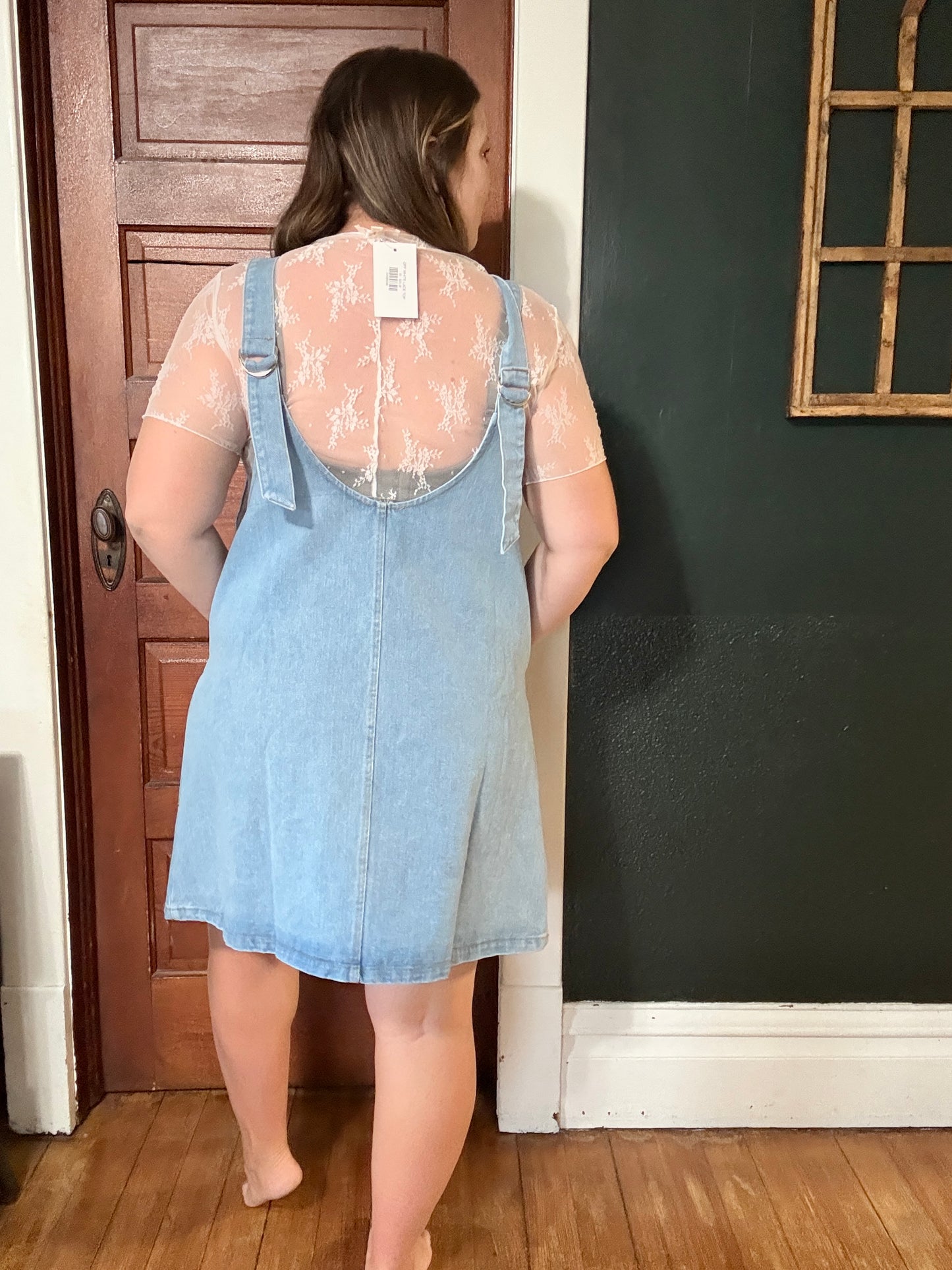 DENIM MINI DRESS
