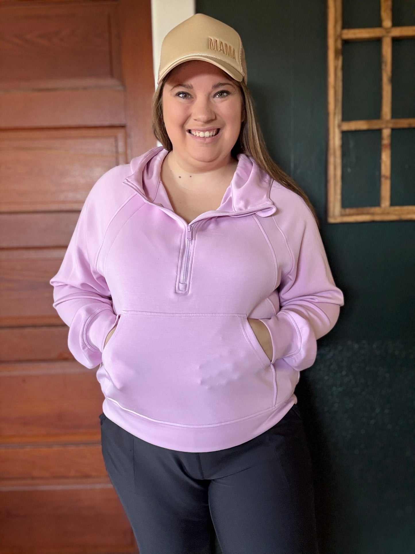 POLY QUARTER ZIP HODDIE JACKET (J3111)