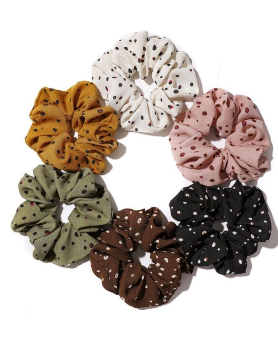 Polka Dot Scrunchie