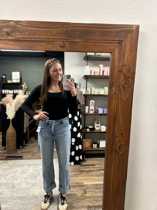 RISEN:TUMMY CONTROL HIGH RISE CROP STRAIGHT RDP5941