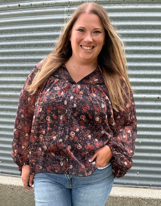 FLORAL PRINTED BLOUSE