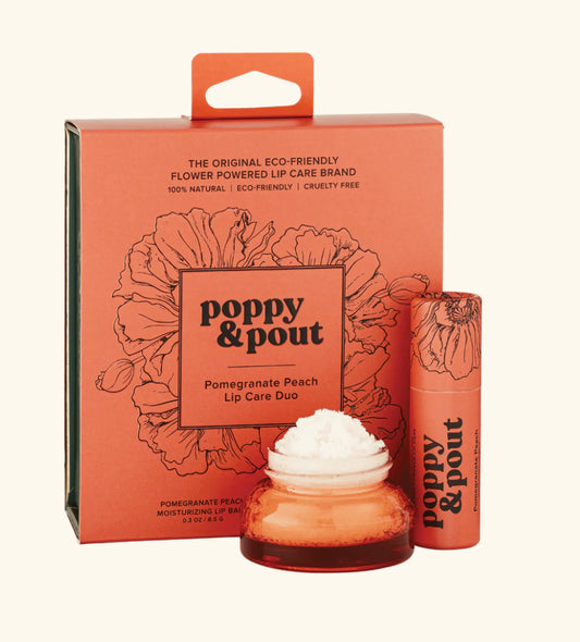 Poppy & Pout lip care duo set