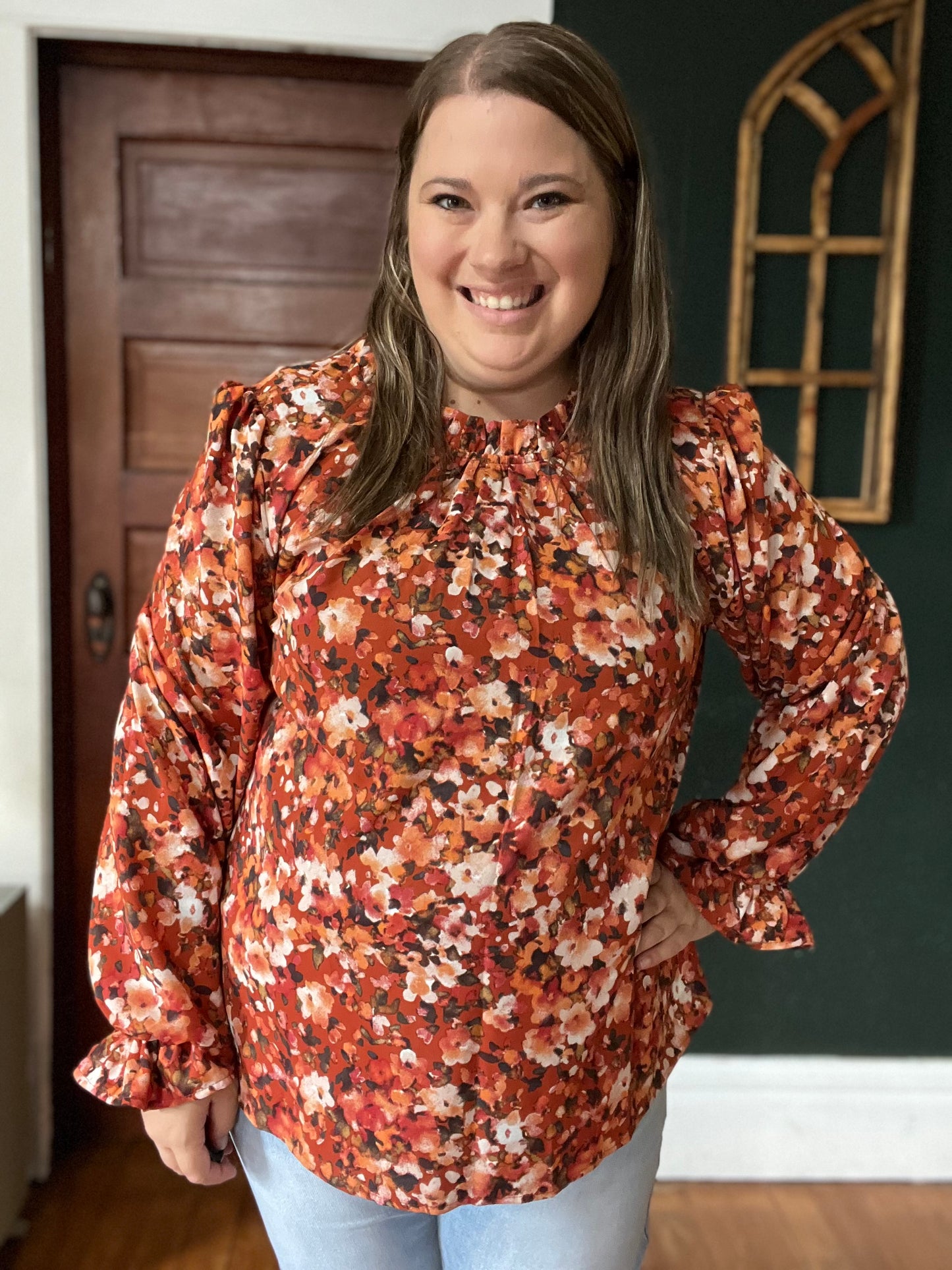 FALL FLORAL TOP