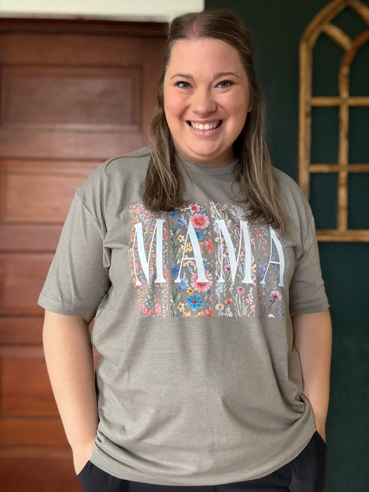 BOHO FLORAL MAMA TEE