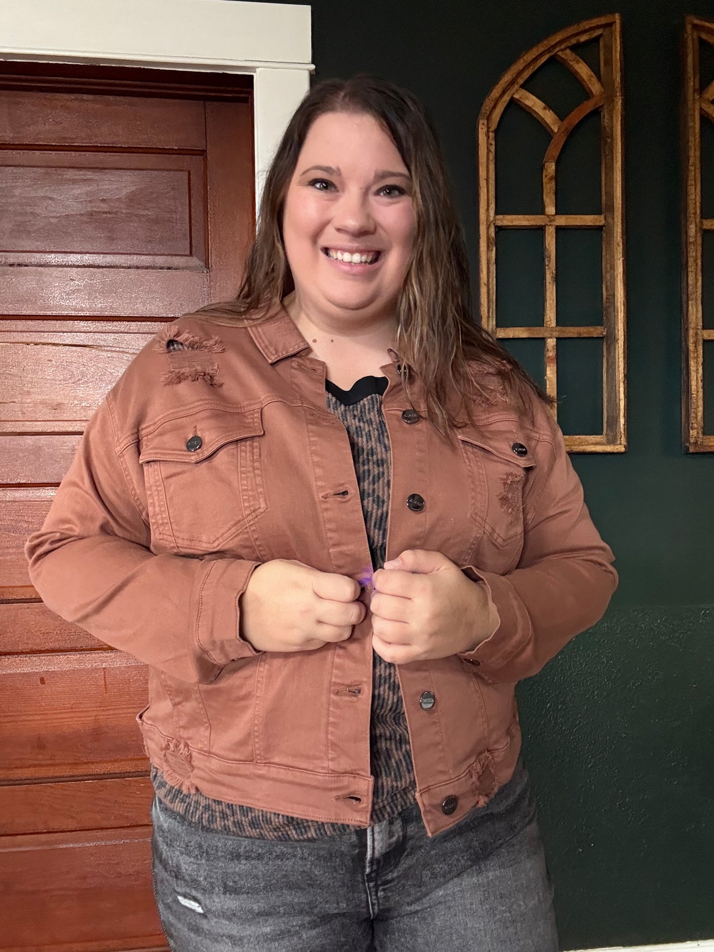 RISEN: OVERSIZED DISTRESSED JACKET