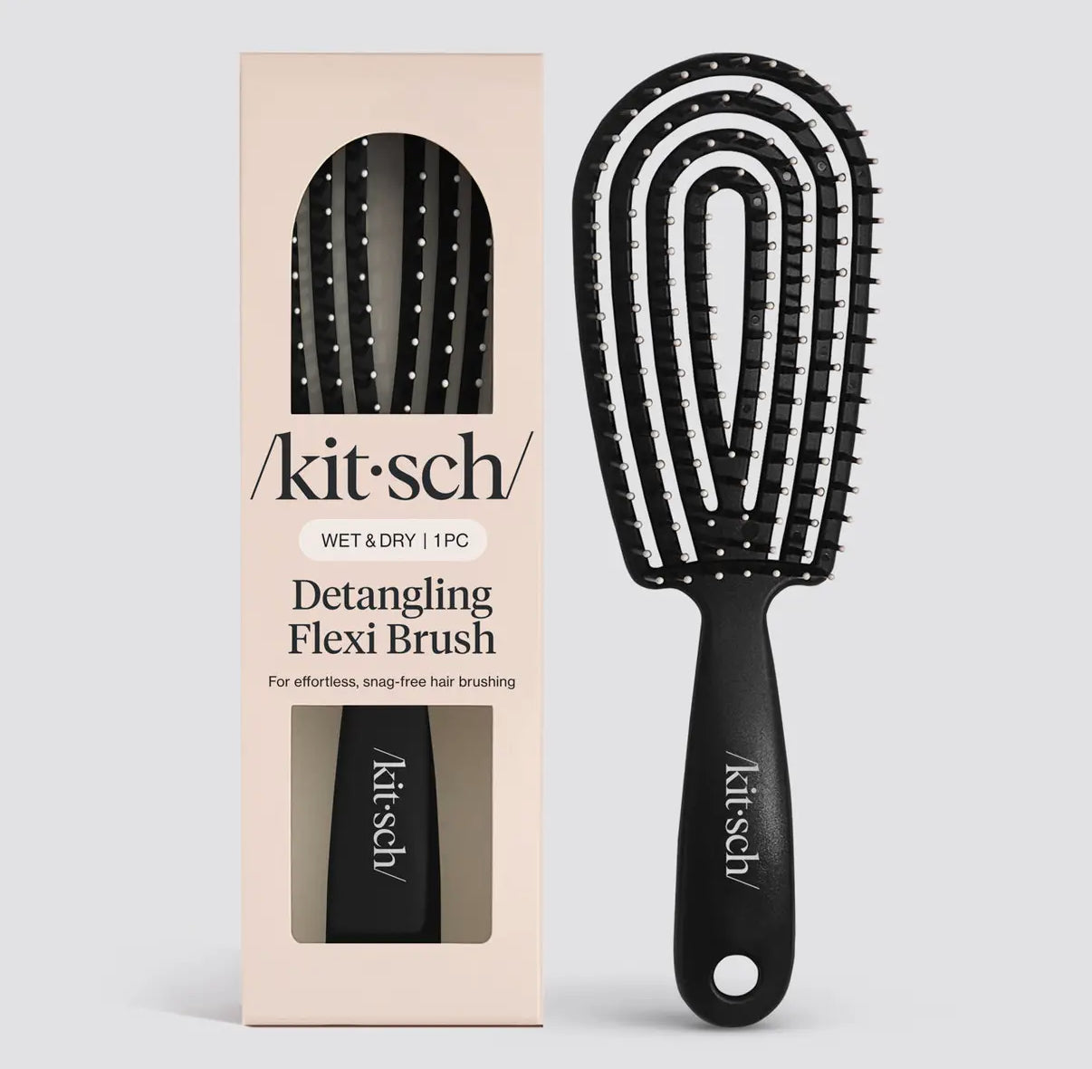 KITSCH DETANGLING FLEXI BRUSH BLACK MWB