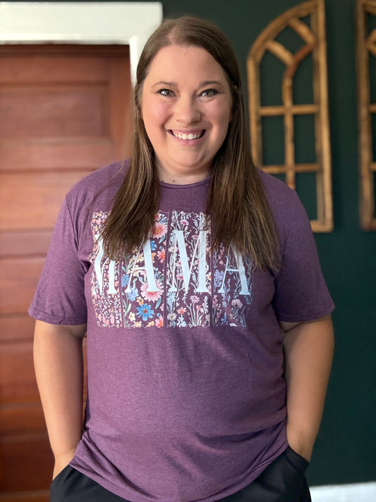 BOHO FLORAL MAMA TEE