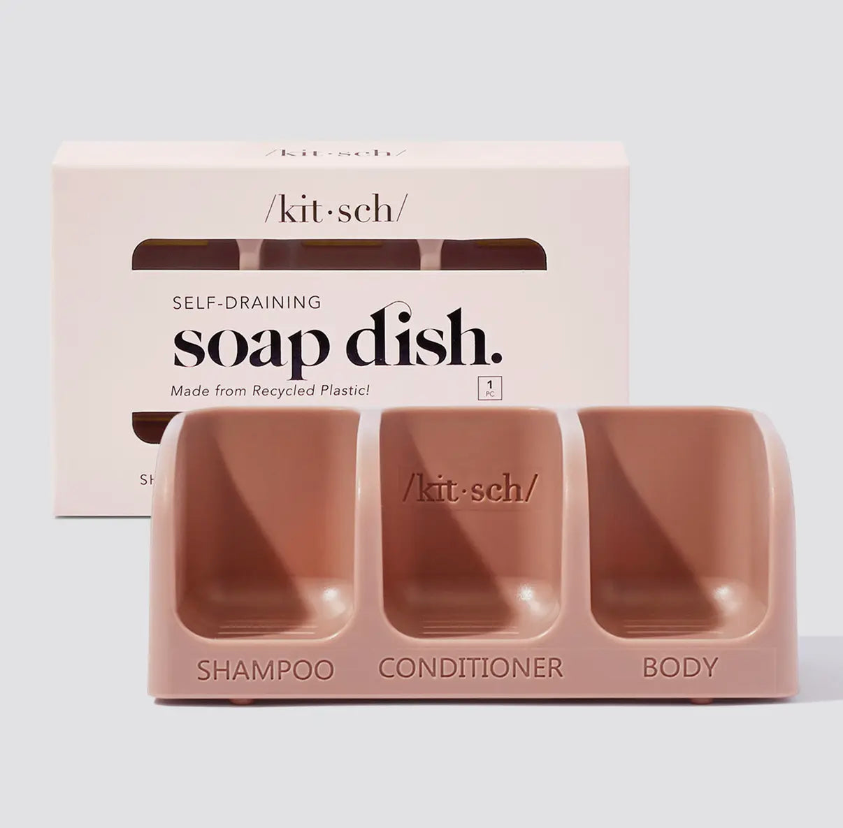 KITSCH SELF DRAINING SOAP DISH MWB