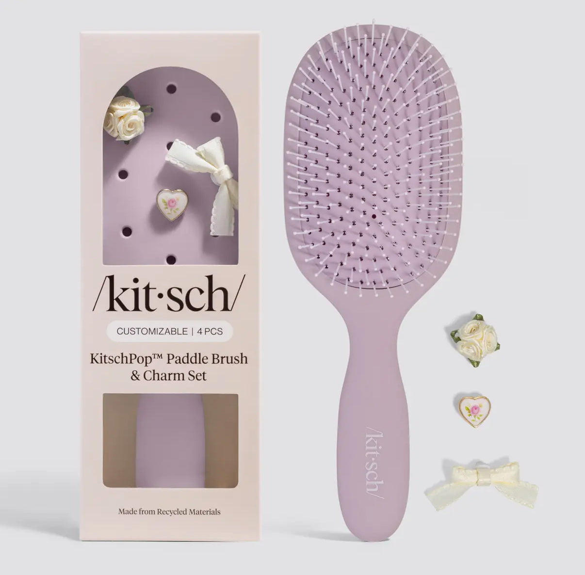 KITSCHPOP PADDLE BRUSH VIOLET BRUSH MWB