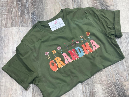 GRANDMA FLORAL TEE