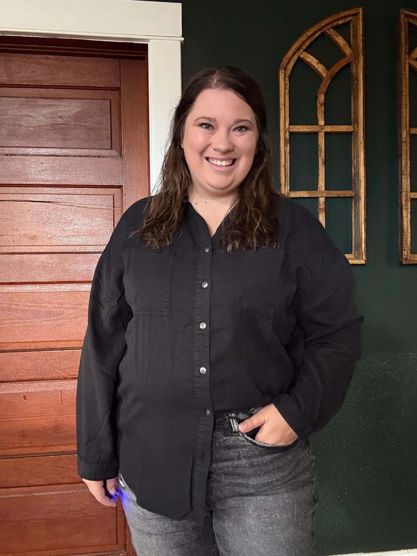 RISEN: OVERSIZED TENCIL SHIRT