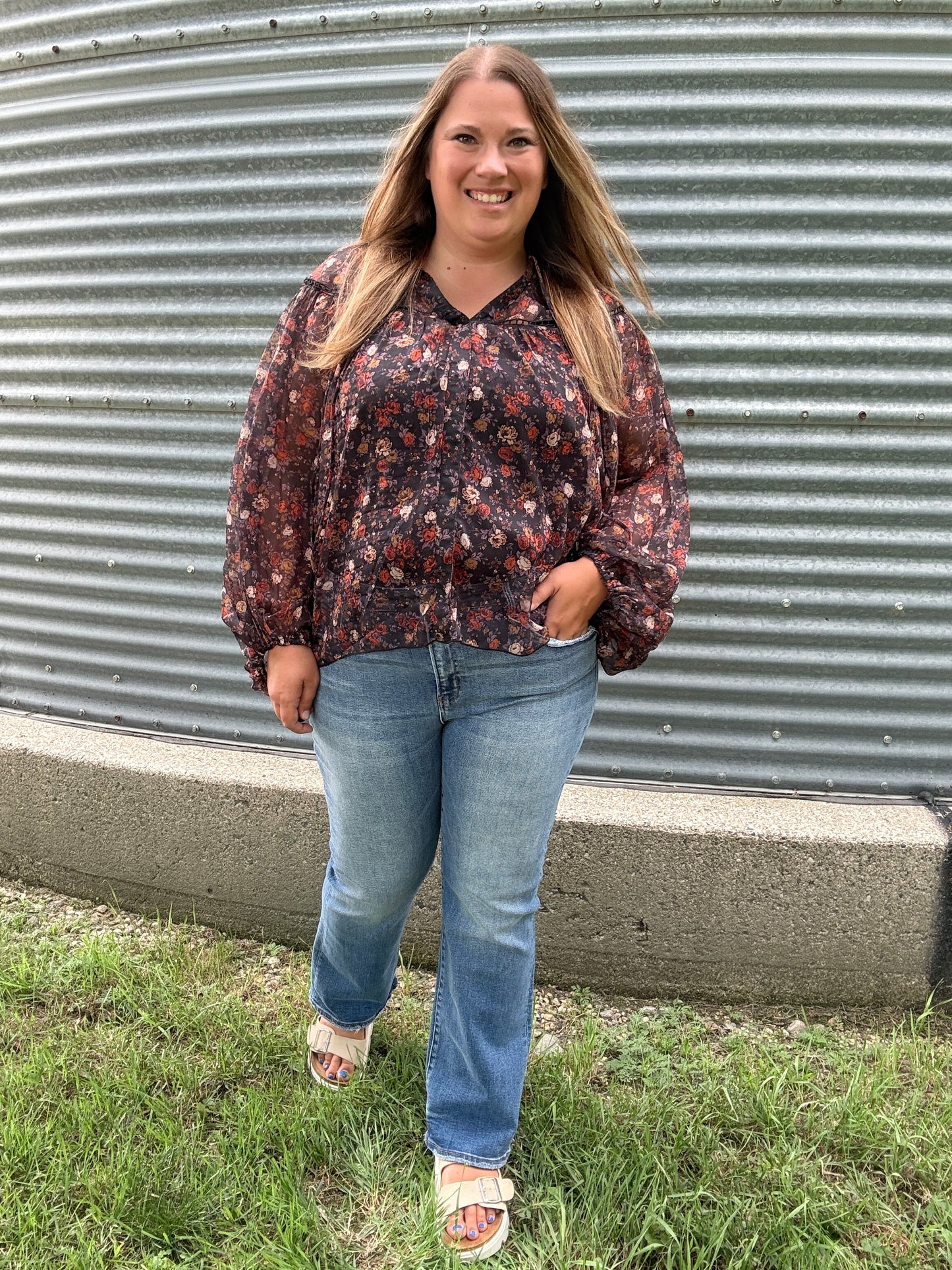 FLORAL PRINTED BLOUSE
