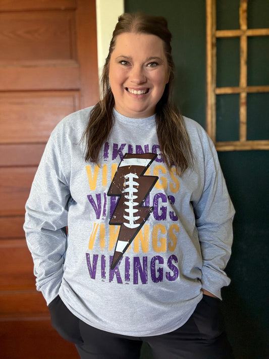 VIKINGS W/ LIGHTNING BOLT LONG SLEEVE