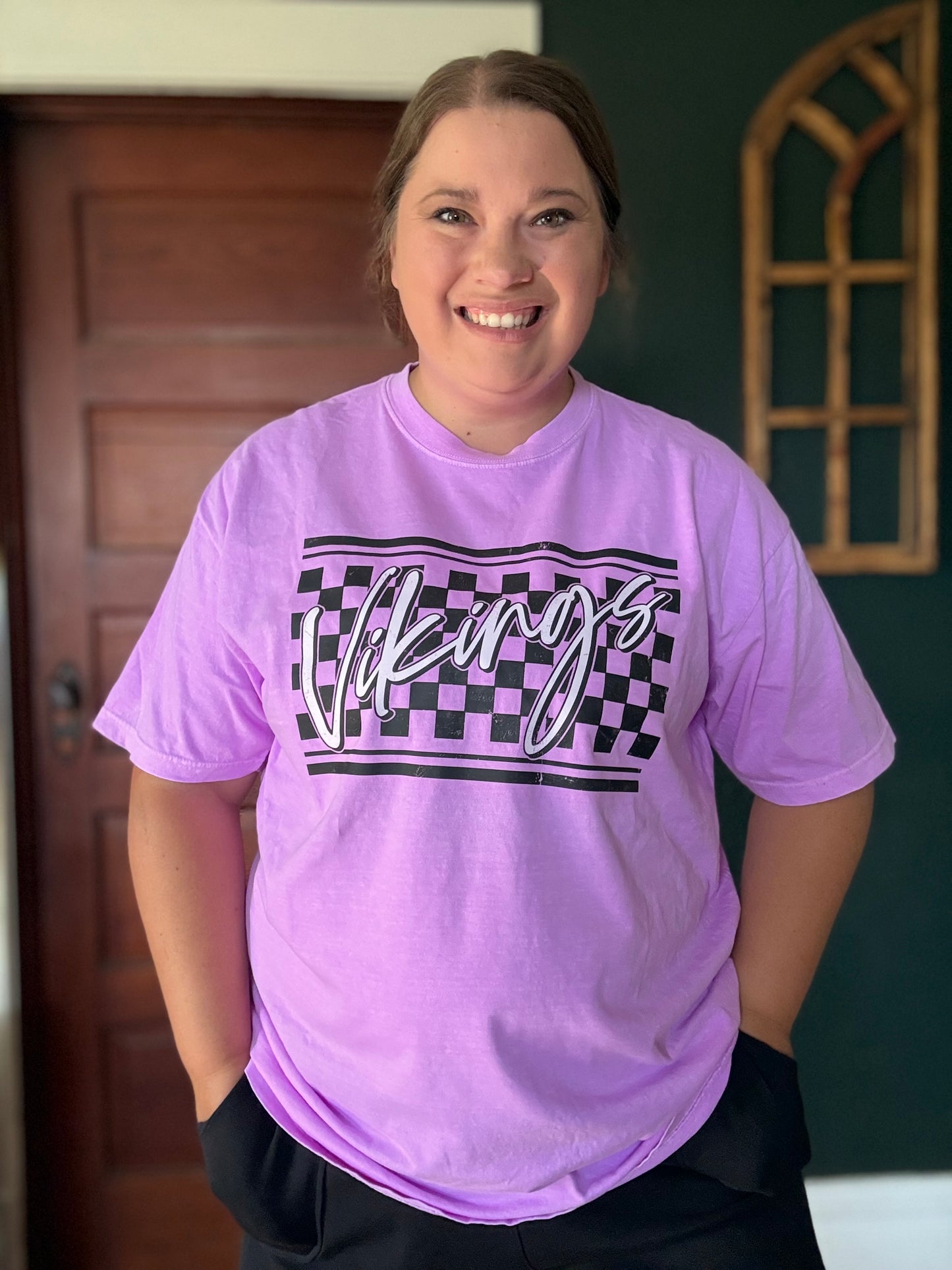 CHECKERED VIKINGS TEE