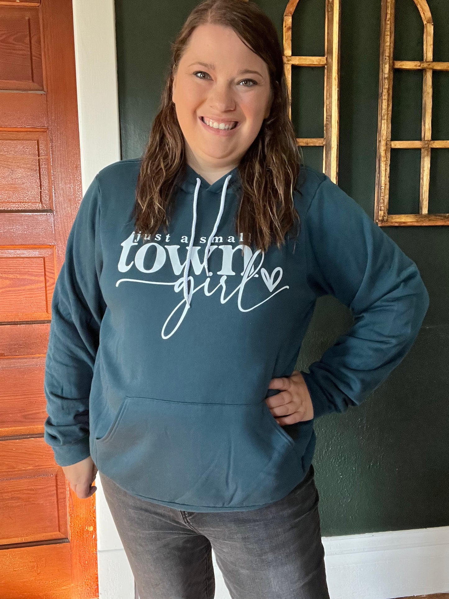 JUST A SMALL TOWN GIRL HOODIE