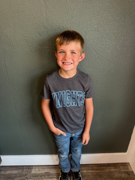 YOUTH KNIGHTS FAUX EMBROIDERY