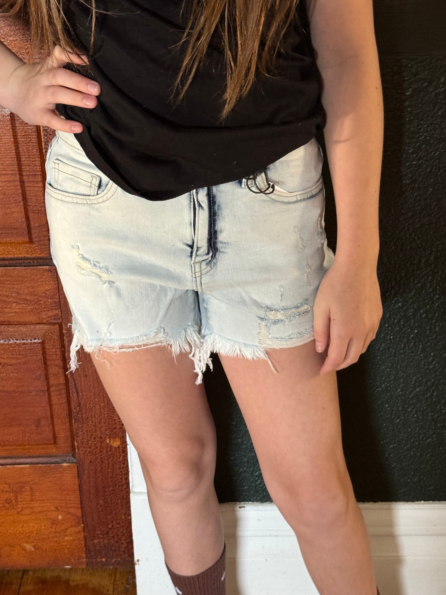 ACID WASH DENIM SHORT 1920