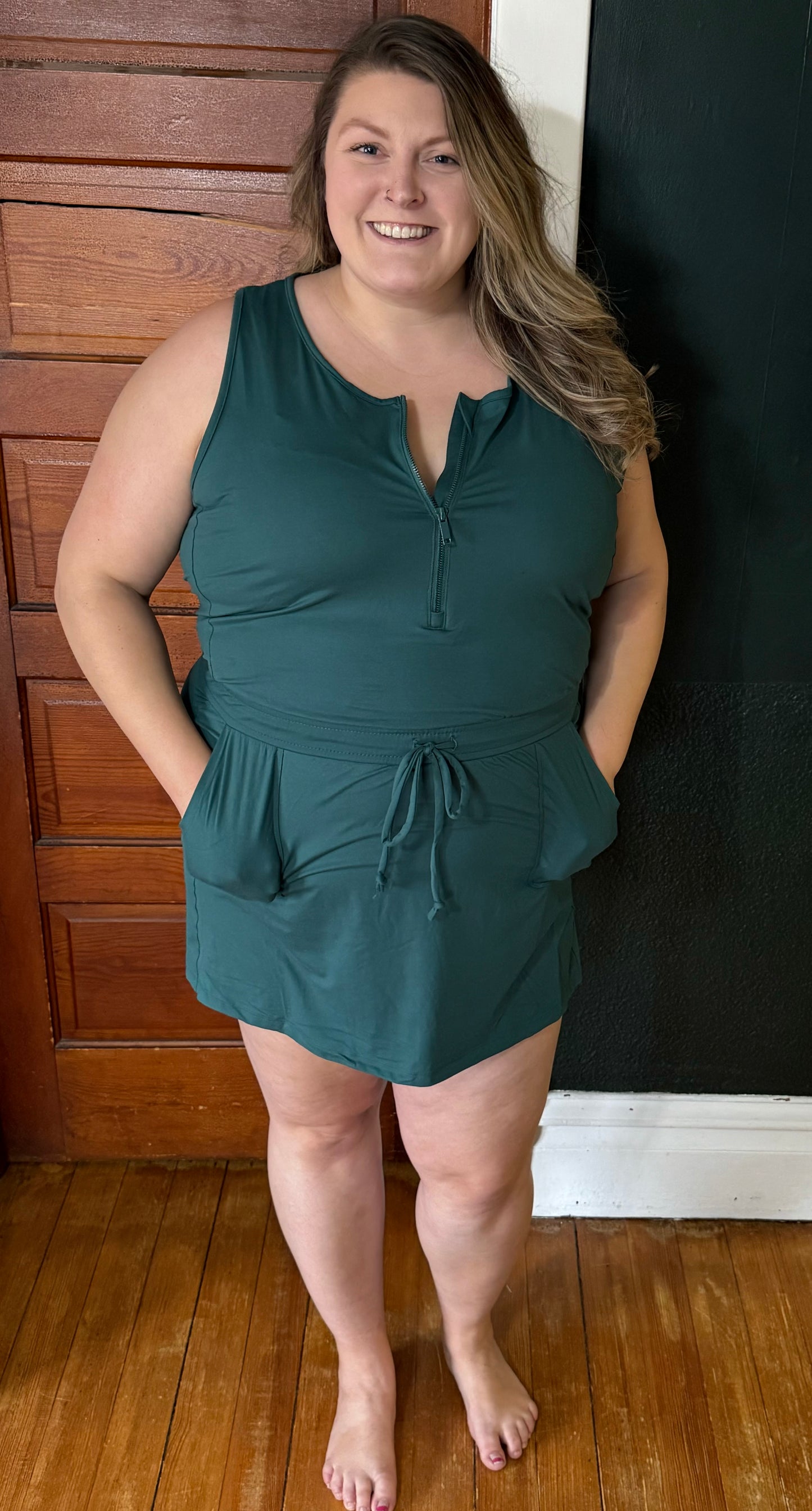 DEFINED ROMPER DRESS