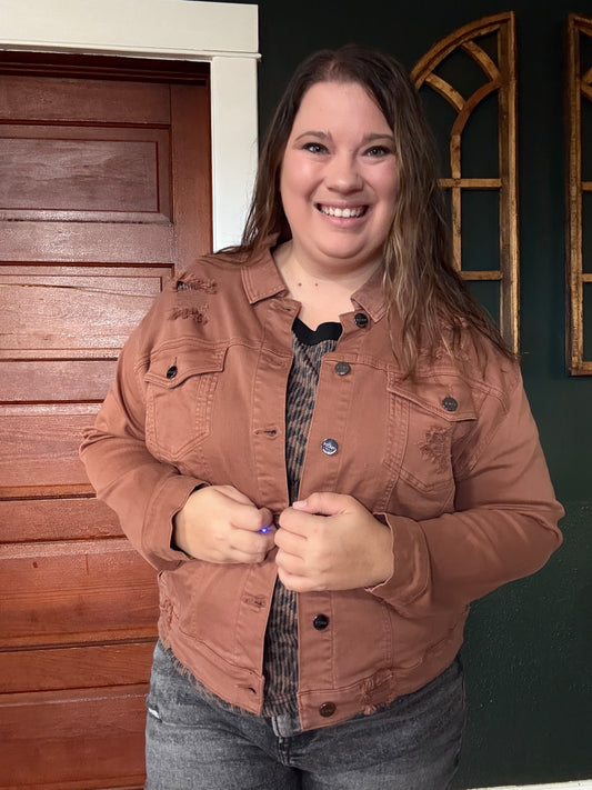 RISEN: OVERSIZED DISTRESSED JACKET