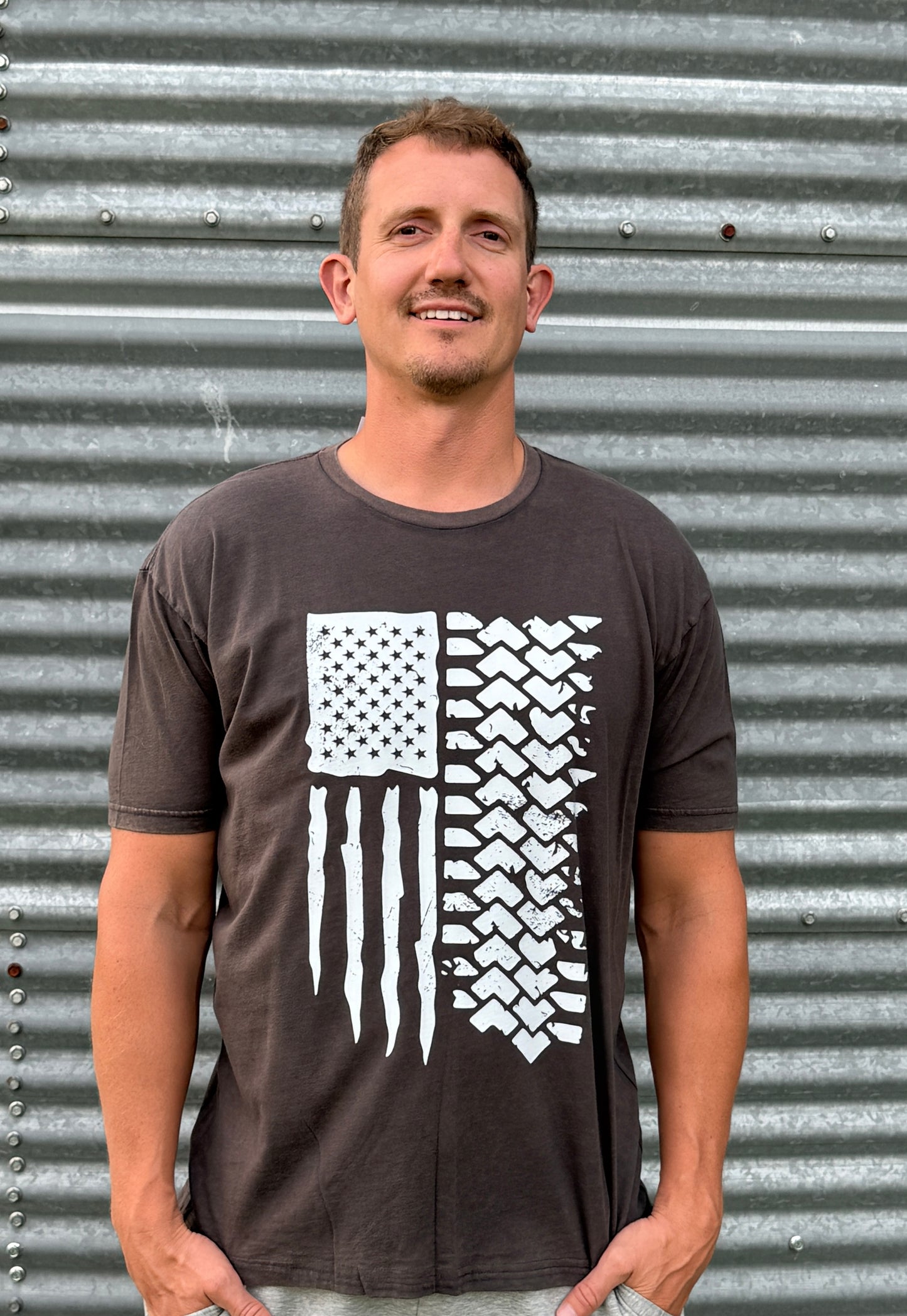 OFF ROAD AMERICAN FLAG TEE