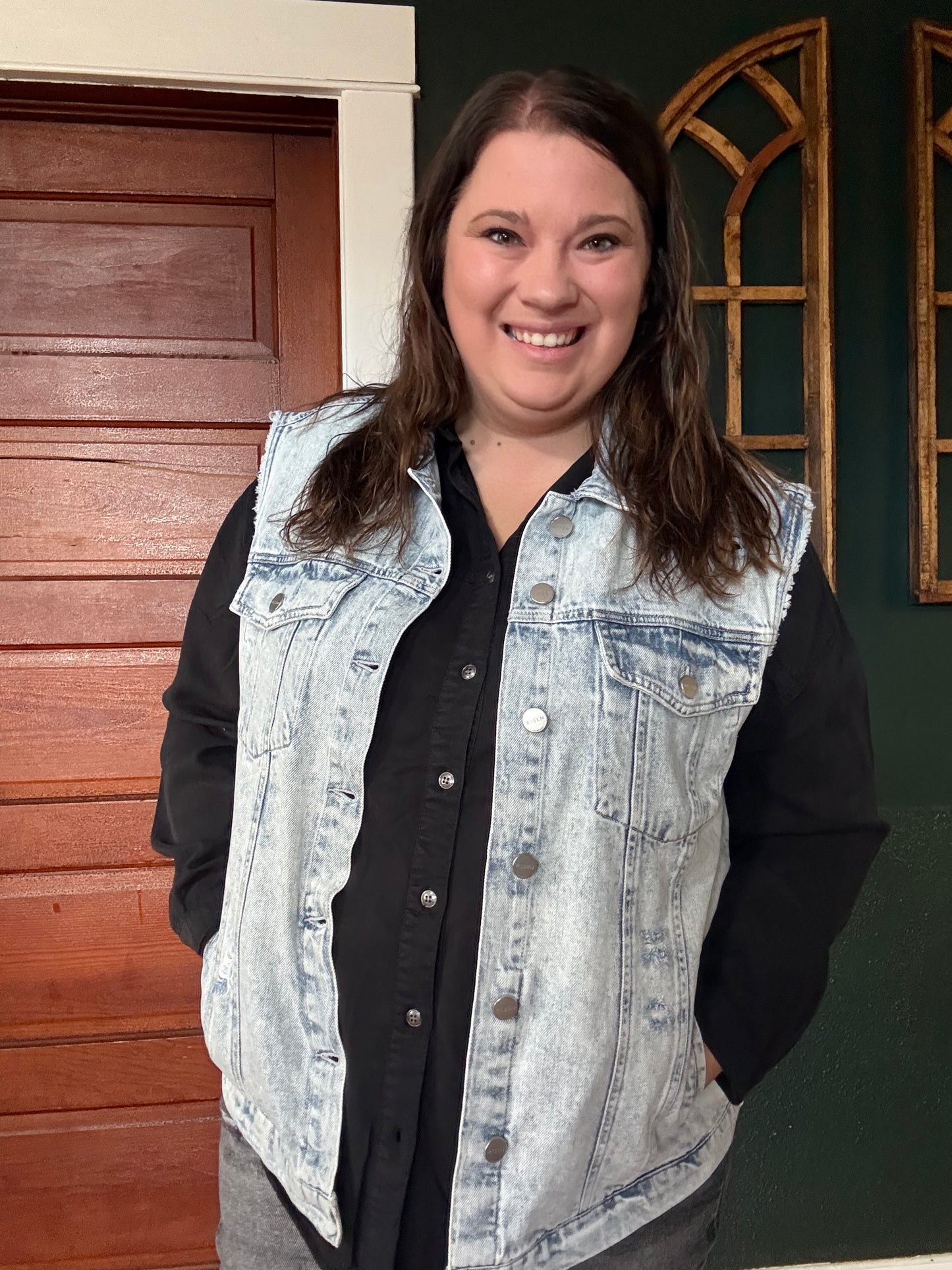 RISEN: OVERSIZED DENIM VEST