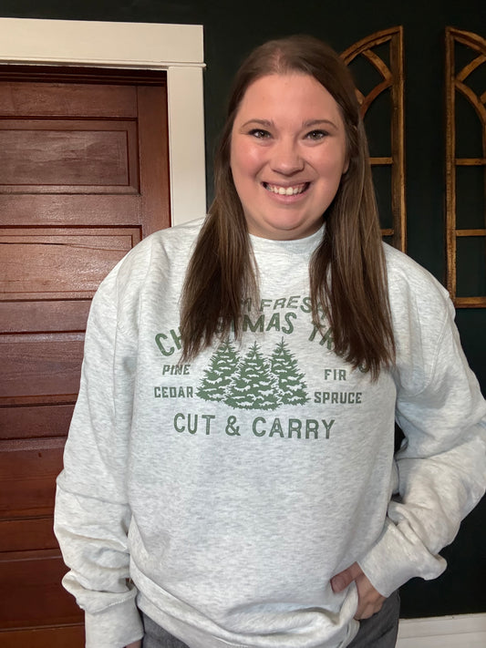 FARM FRESH CHRISTMAS TREES CREWNECK