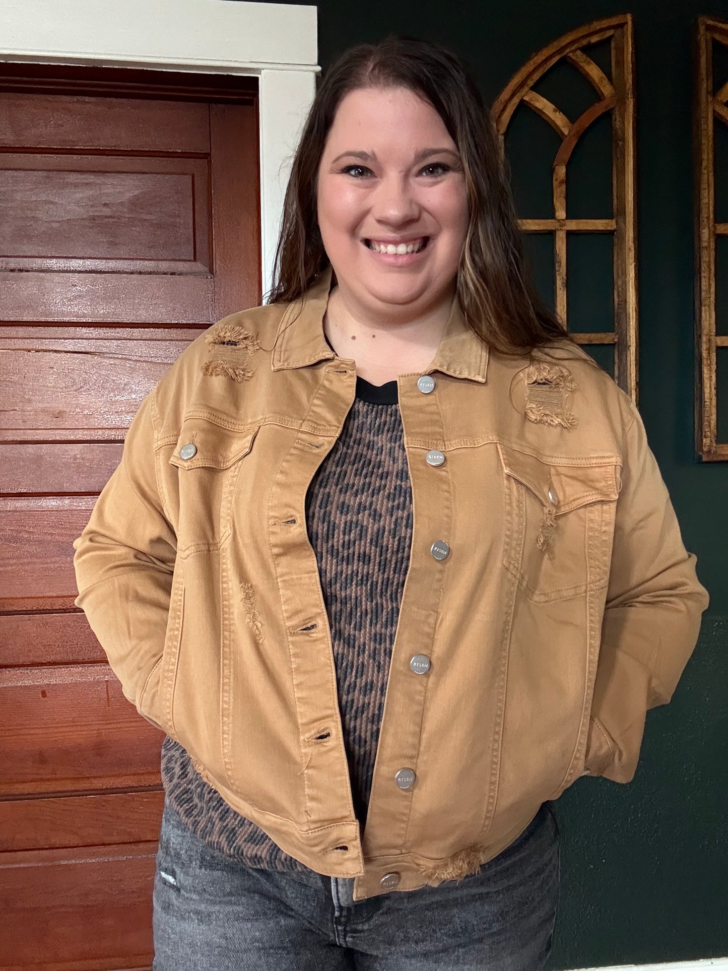 RISEN: OVERSIZED DISTRESSED JACKET