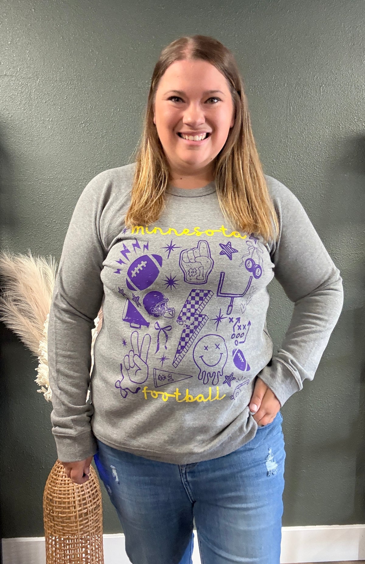 MN FOOTBALL DOODLE SWEATSHIRT