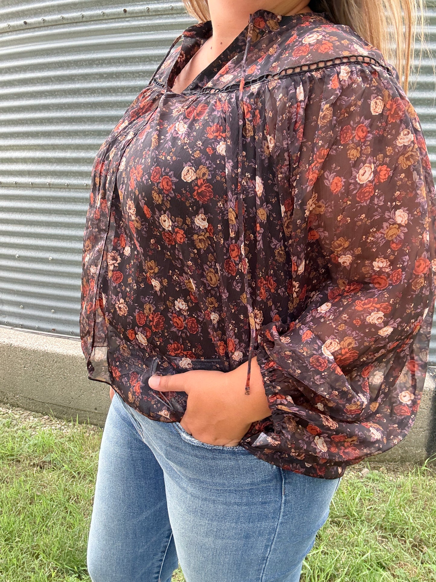 FLORAL PRINTED BLOUSE