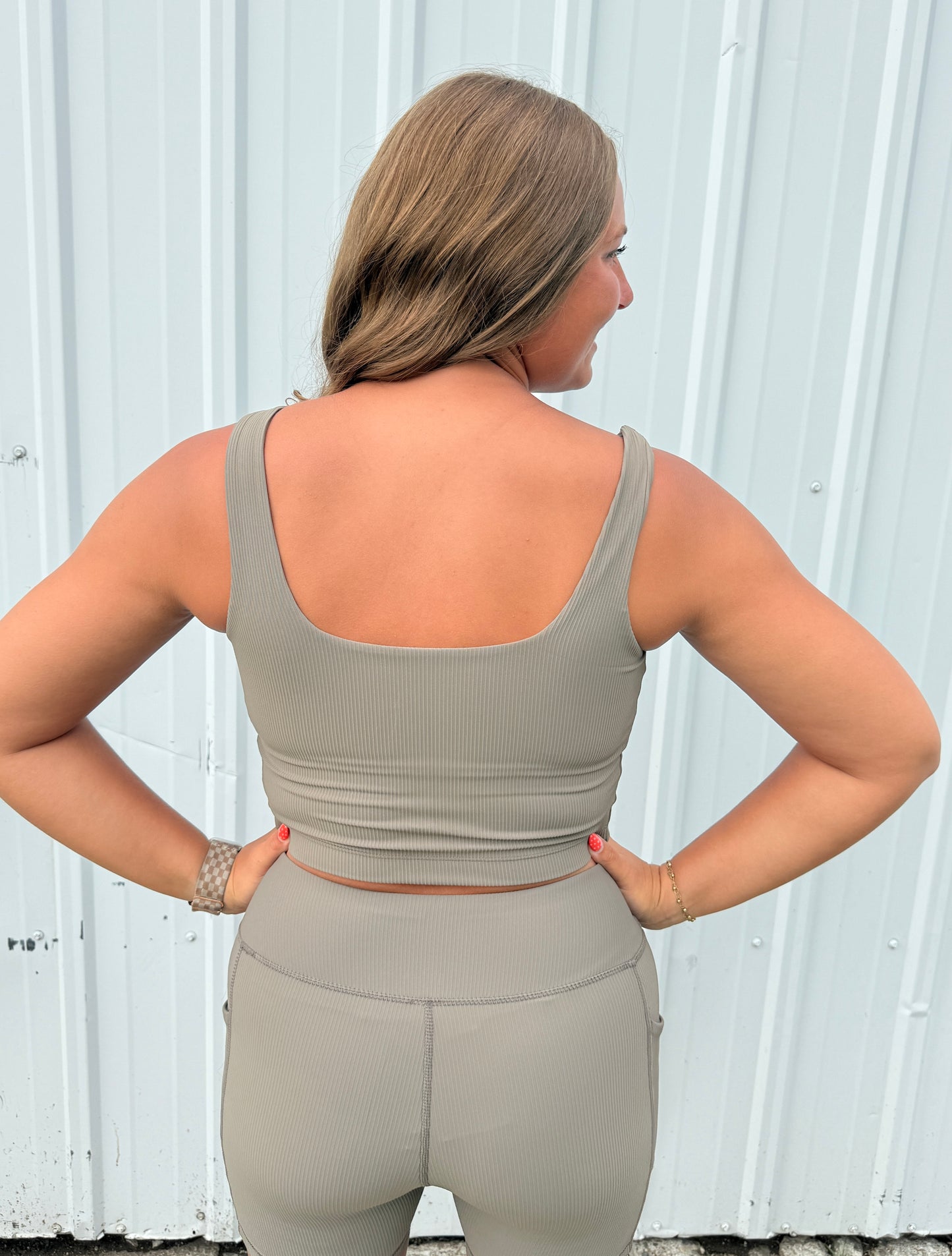 RIBBED SPORTS BRA NOMAD