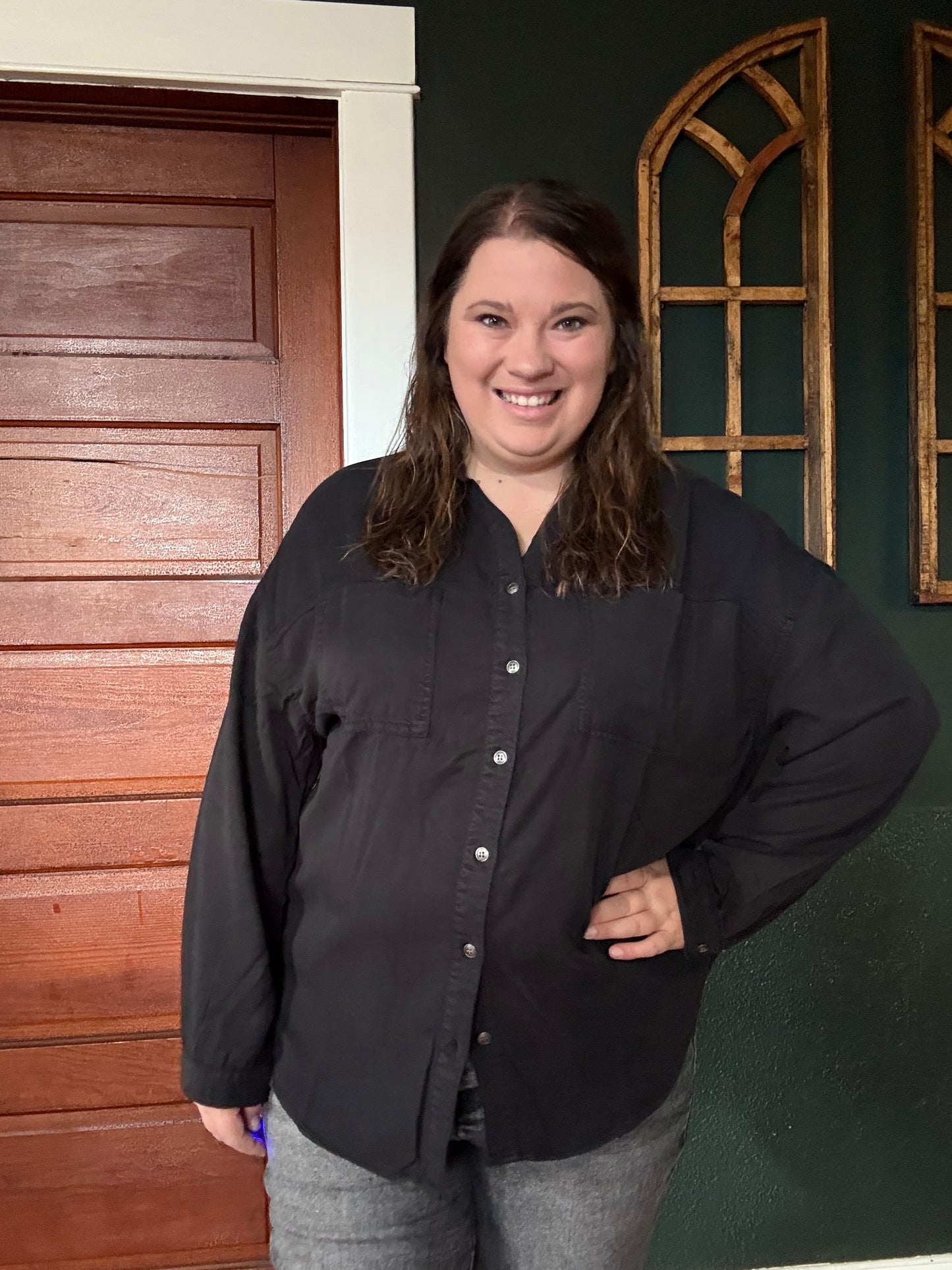 RISEN: OVERSIZED TENCIL SHIRT