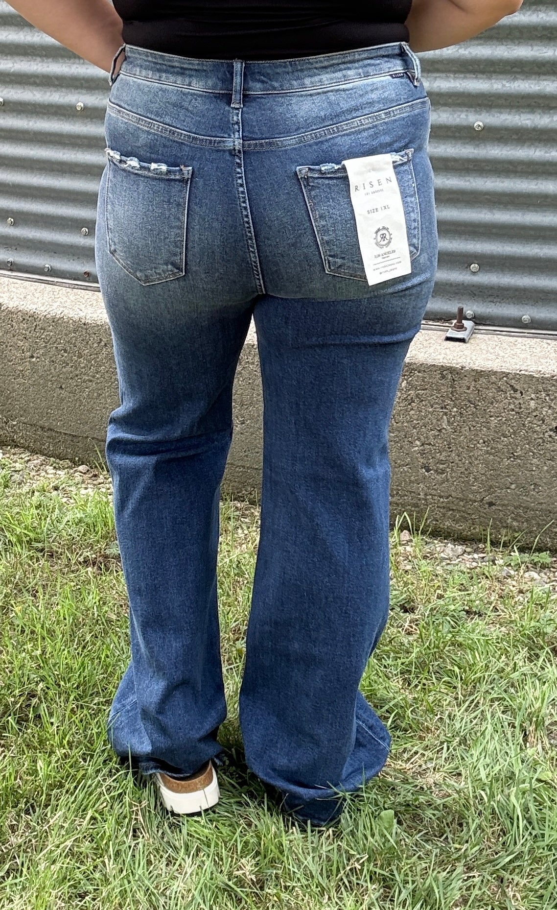 RISEN: HIGH RISE-STRAIGHT JEANS RDP5784X