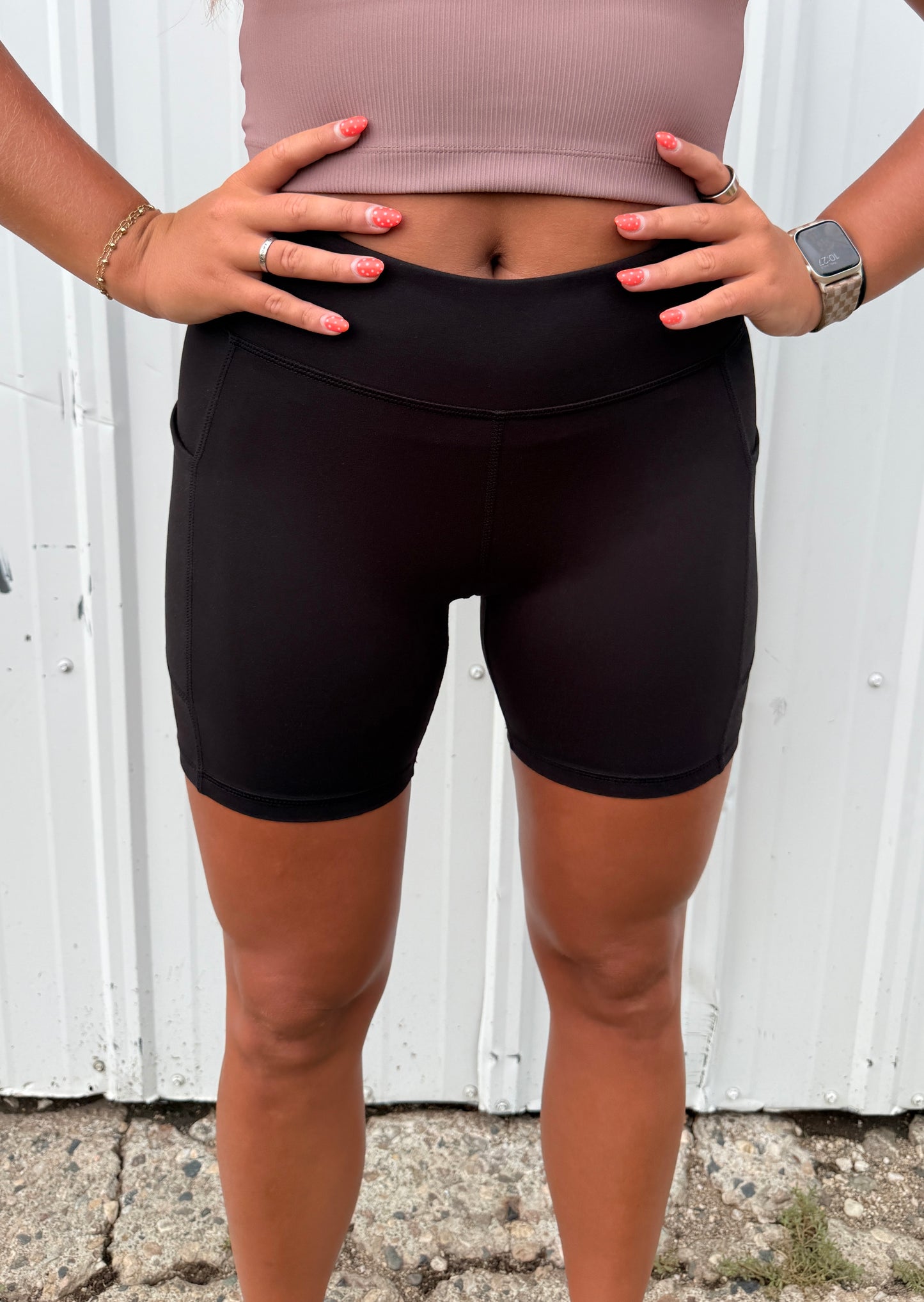 6 INCH BIKER SHORTS BLACK