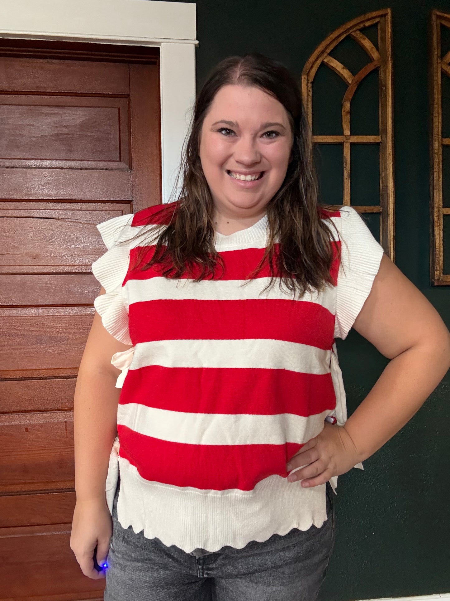 STRIPED SWEATER TOP