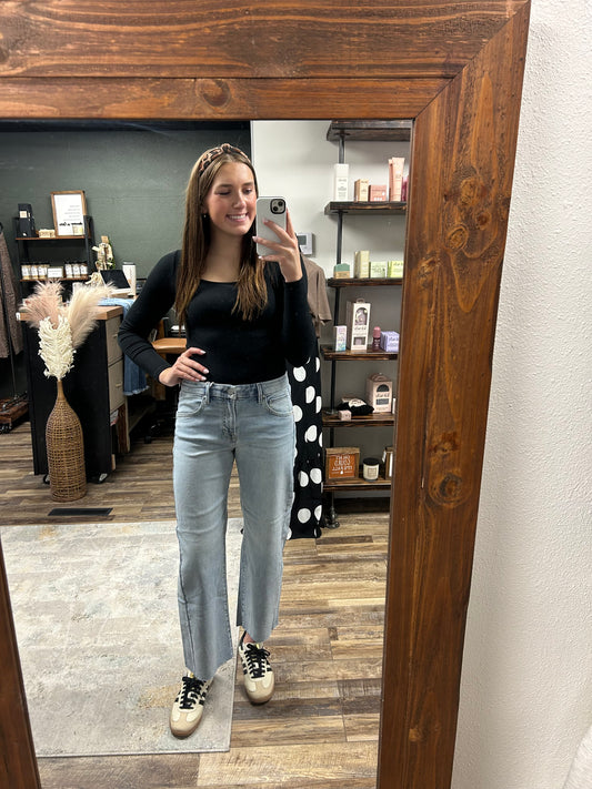 RISEN: LIGHT SLOUCHY CROP STRAIGHT JEANS PSC21758